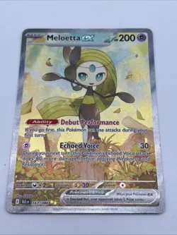 Meloetta ex - 167/086 - Pokemon Black Bolt Special Illustration Rare NM - TCG - Image 1