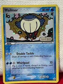 Pokemon TCG Legend Maker Wailmer 69/92 Reverse Holo 80 HP English 2006 NM 10 - Image 1
