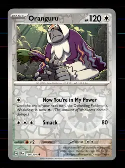 Oranguru 156/191 Common Surging Sparks Pokemon Reverse Holo Near Mint - Image 1