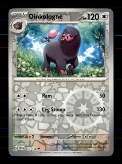 Oinkologne 157/198 Uncommon Scarlet & Violet Pokemon Reverse Holo Near Mint - Image 1