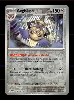 Aegislash 134/182 Rare Paradox Rift Pokemon Reverse Holo Near Mint - Image 1