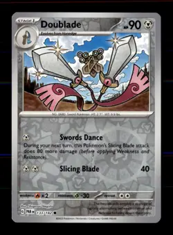Doublade 133/182 Common Paradox Rift Pokemon Reverse Holo Near Mint - Image 1
