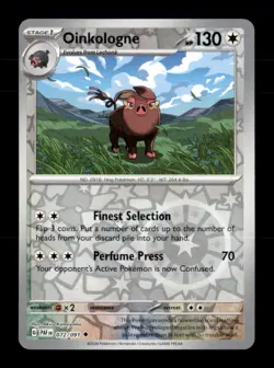 Oinkologne 072/091 Uncommon Paldean Fates Pokemon Reverse Holo Near Mint - Image 1