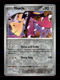 Mawile 112/162 Common Temporal Forces Pokemon Reverse Holo Near Mint - Image 1