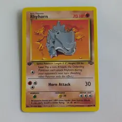 Wizards Rhyhorn 61/64 Jungle 1st Edition Common Regular (EN) 1999 - Image 1