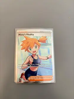 Misty’s Vitality 111/084 Full Art Ultra Rare Pokemon Shrouded Fable Pitch Black - Image 1
