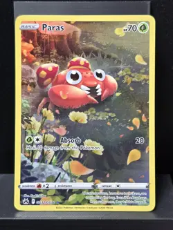 Pokemon Paras GG32/GG70 Crown Zenith Galarian Gallery Holofoil Near Mint - Image 2