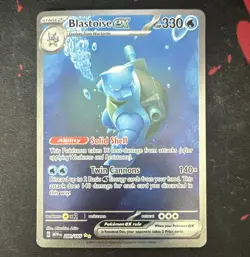 The Pokemon Company Blastoise ex 200/165 SV 151 SIR Holo English 330 HP 2023 - Image 1