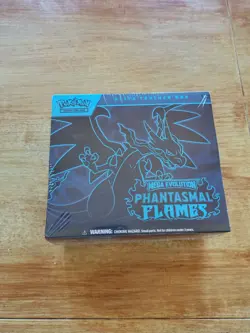 Pokemon TCG: Phantasmal Flames Elite Trainer Box (ETB) - very tiny tear see img - Image 1