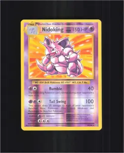 Nidoking 45/108 Holo Rare Evolutions Pokemon Reverse Holo Near Mint - Image 1
