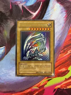 2002 YU-GI-OH! STARTER DECK: KAIBA #001 BLUE-EYES WHITE DRAGON SDK-001 NM! - Image 1