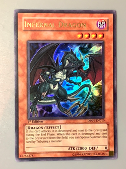 yugioh INFERNAL DRAGON DP04-EN010 Ultra rare 1st Edition near mint - Image 1