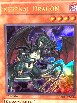 yugioh INFERNAL DRAGON DP04-EN010 Ultra rare 1st Edition near mint - Image 5