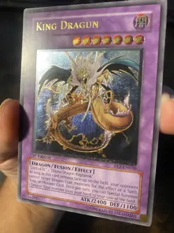 Yugioh VLP / NM King Dragun Flaming Eternity Ultimate Rare Foil 1st Ed FET-EN036 - Image 2