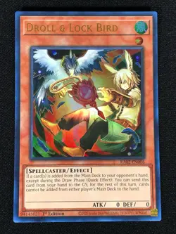 Yugioh Droll & Lock Bird RA02-EN006 1st Ultra (NM) - Image 1