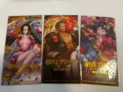 One Piece Card Game Lunar New Year Red Pocket Hancock Luffy Zoro Set of 3 Promo - Image 1