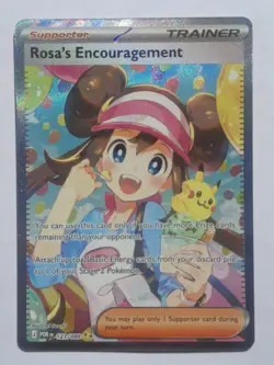 Rosa's Encouragement 123/088 SIR Perfect Order Holo Pokemon Card Near Mint - Image 1