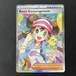 Rosa's Encouragement 123/088 Perfect Order SIR Trainer Pokemon TCG - Near Mint - Image 1