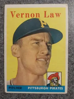 1958 Topps Baseball #132 Vernon Law - EXC - Image 1