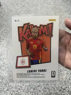 Lamine Yamal Number 12 2025-2026 Oversize Kaboom Card - Image 2