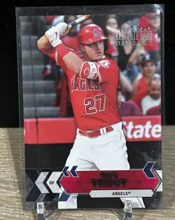 2017 Topps National Baseball Card Day #GWP-MT Mike Trout Los Angeles Angels - Image 1