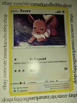 Pokemon Eevee SWSH127 Black Star Promo LP - Image 2