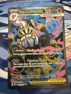 Pokemon card 099/084 Mega Chandelure ex mega evolution Pitch Black - Image 1