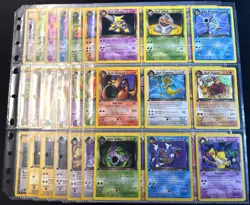 Complete 1st Edition Team Rocket Non-Holo Set 18-82 WOTC Vintage Pokemon Cards - Image 1