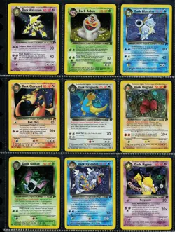 Complete Team Rocket Set 83/82 Vintage Pokemon Cards HOLO Master WOTC Charizard - Image 2