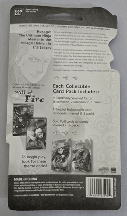 Bandai Will of Fire Naruto Shippuden CCG Booster Pack 10 Cards English 2010 - Image 2