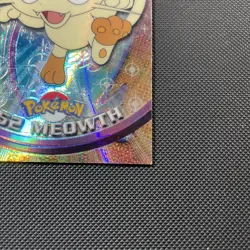 2000 Topps Chrome Pokemon Series 1 #52 Meowth Spectra Card Perfect Corners - Image 4