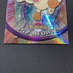 2000 Topps Chrome Pokemon Series 1 #52 Meowth Spectra Card Perfect Corners - Image 5
