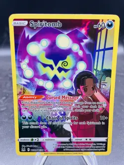 Pokemon Spiritomb TG09 Lost Origin Trainer Gallery Ultra Rare Full Art Holo NM - Image 1