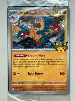 SEALED Pokemon Archeops Promo Card 051/086 Chicago Field Museum Fossil Exhibit - Image 3