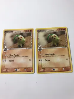 2x Chikorita 44/101 Delta Species Common Pokemon Card NM - Image 2