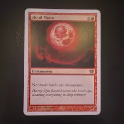 Blood Moon 9th Edition Regular Rare Enchantment #176 EN 2005 Magic the Gathering - Image 1