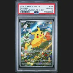 PSA 10 Pikachu Paldea Adventure Chest SVP 088 Black Star Promo Pokemon English - Image 1