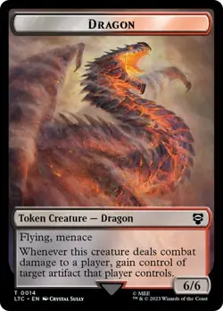 4x Wraith/Dragon Token, Lord of the Rings Tokens, MTG, 4 pack, Magic - Image 1