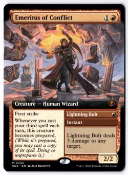 Emeritus of Conflict (Extended Art) SOS 332 Magic: The Gathering Mythic NM - Image 1