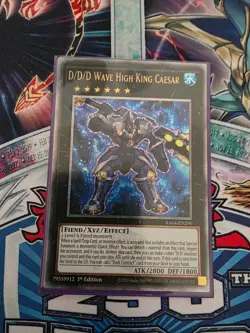 D/D/D Wave High King Caesar RA04-EN290 Quarter Century Secret Rare NM Yugioh - Image 1