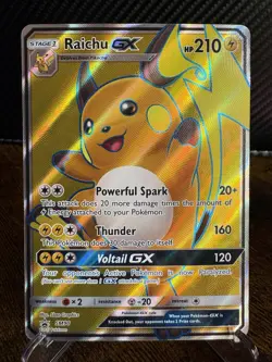 Pokemon TCG Raichu GX SM90 Black Star Promo Holo 210 HP English 2017 - Image 1