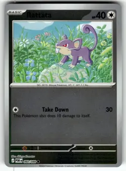 Rattata 060/088 Common Perfect Order Pokemon Reverse Holo Near Mint - Image 1