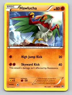 Hawlucha 87/162 Rare BREAKthrough Pokemon LP - Image 1