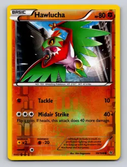 Hawlucha 39/108 Common Roaring Skies Pokemon Reverse Holo NM - Image 1