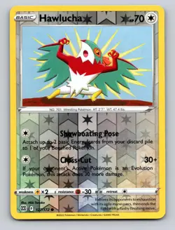 Hawlucha 127/172 Common Brilliant Stars Pokemon Reverse Holo NM - Image 1
