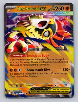 Mega Hawlucha ex 116/217 Double Rare Ascended Heroes Pokemon Holo NM - Image 1