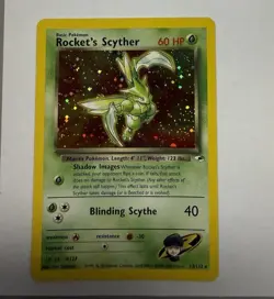 Wizards of the Coast Rocket's Scyther 13/132 Gym Heroes Holo English - Image 1