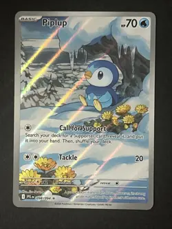 Pokemon Piplup 098/094 Me02 Phantasmal Flames Illustration Rare Near Mint - Image 1
