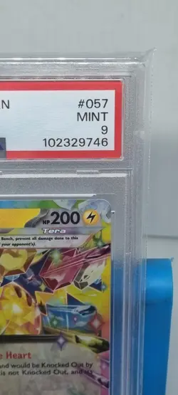 2024 POKEMON SSP EN-SURGING SPARKS #057 PIKACHU EX PSA 9 Mint Graded Trading TCG - Image 4
