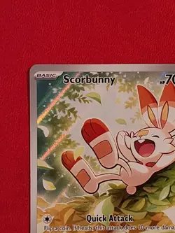 2026 Pokemon ME: Ascended Heroes Scorbunny 225/217 Illustration Rare IR psa - Image 2